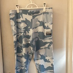Blue Camo Adidas leggings NWOT